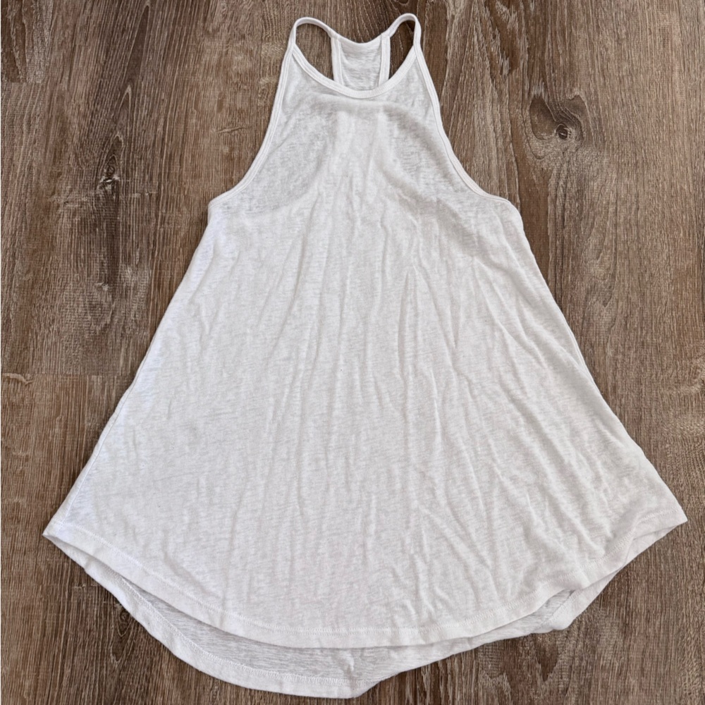 Athleta White Razor Back Tank Top